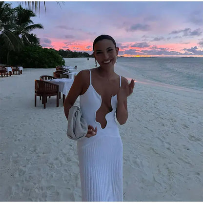 Asymmetrical Pleated Summer Dress