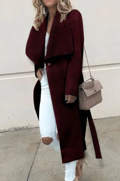 Elegant Fashion Trench Coat for Women with Button