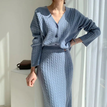 Fashionable Knitted Sweater Dress