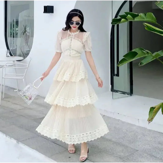 Jardin Tier Long elegance Dress