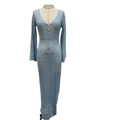 Solid Color Beach Dress