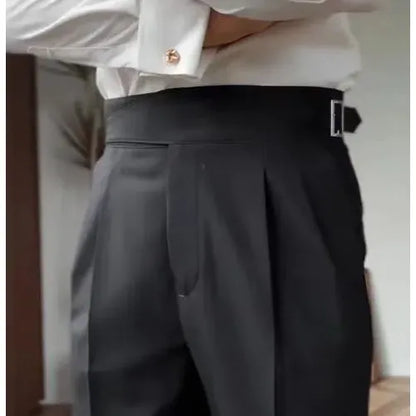 Men's Belt Skinny Casual Suit Pants