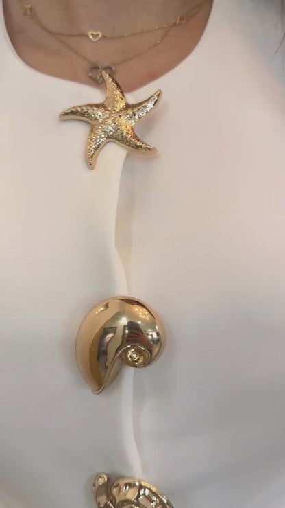 Yasmina V-Neck Button Vest