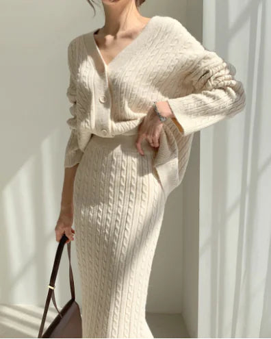 Fashionable Knitted Sweater Dress