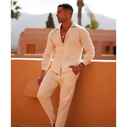 Men's Casual Lapel Suit Set