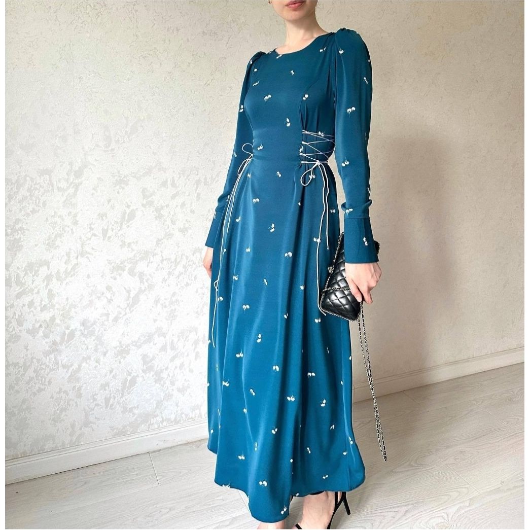 Elegant Long Waist Dress for Women