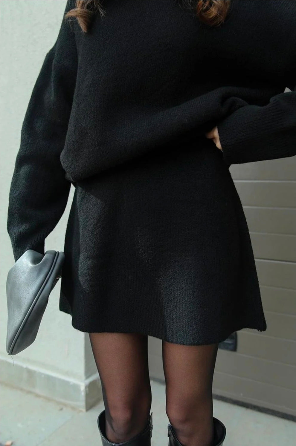 Solid Casual Preppy Knit