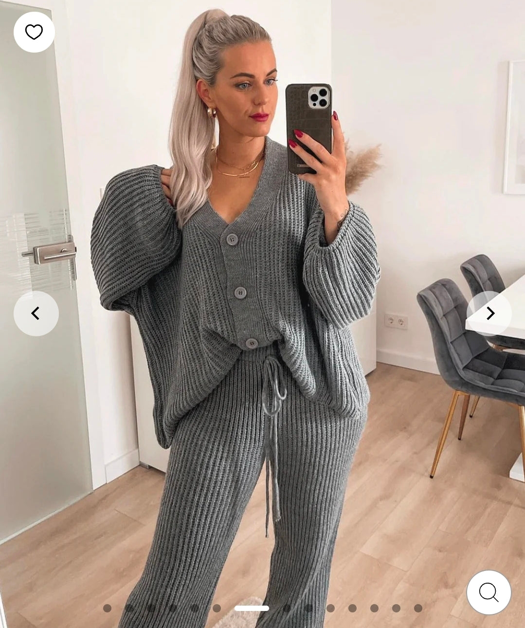 Cozy Knit Thermal Pajama Set