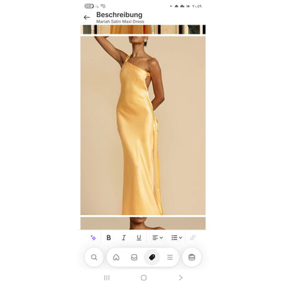 ✨ Mariah Maxi Dress – Yellow Oblique Shoulder ✨
