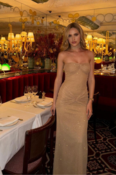 Women's Shiny Tube Top Dress