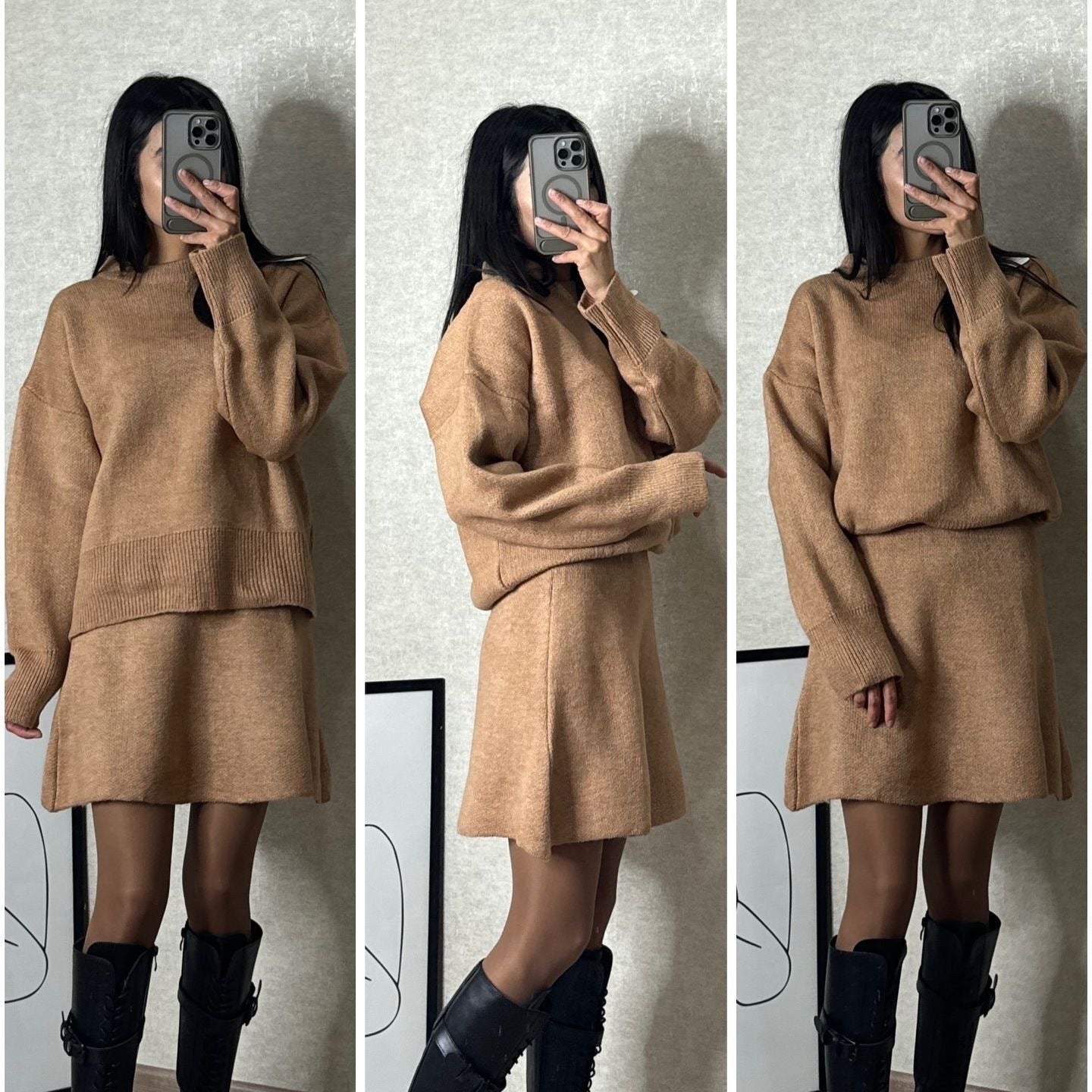 Solid Casual Preppy Knit