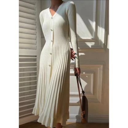 Women's Long Fashionable Knitted Dress