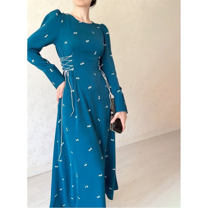 Elegant Long Waist Dress for Women