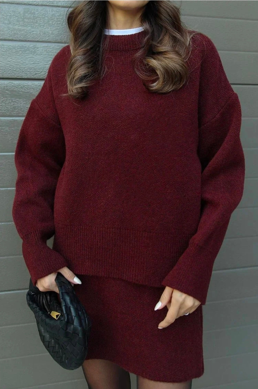 Solid Casual Preppy Knit