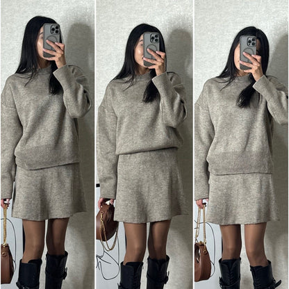 Solid Casual Preppy Knit