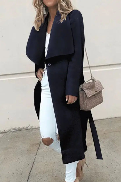 Elegant Fashion Trench Coat for Women with Button