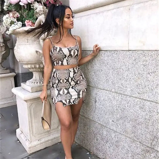 Venom Luxe – Snake Print Two-Piece Set