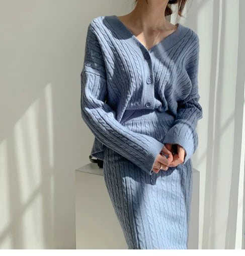 Fashionable Knitted Sweater Dress