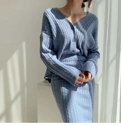 Fashionable Knitted Sweater Dress