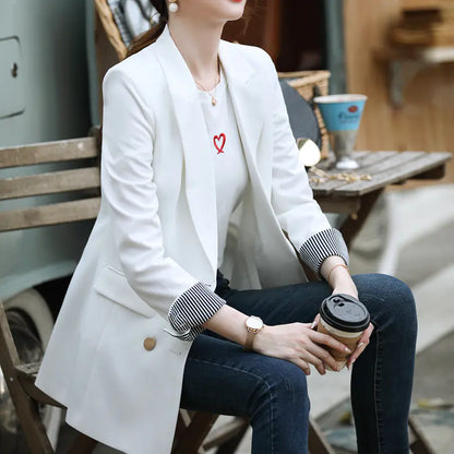 Korean-Style Long Blazer