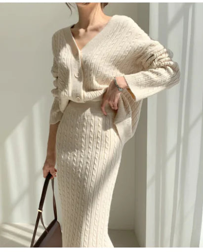 Fashionable Knitted Sweater Dress