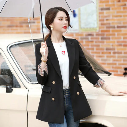 Korean-Style Long Blazer