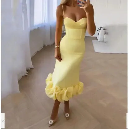 Soleil Ruffle Midi Dress